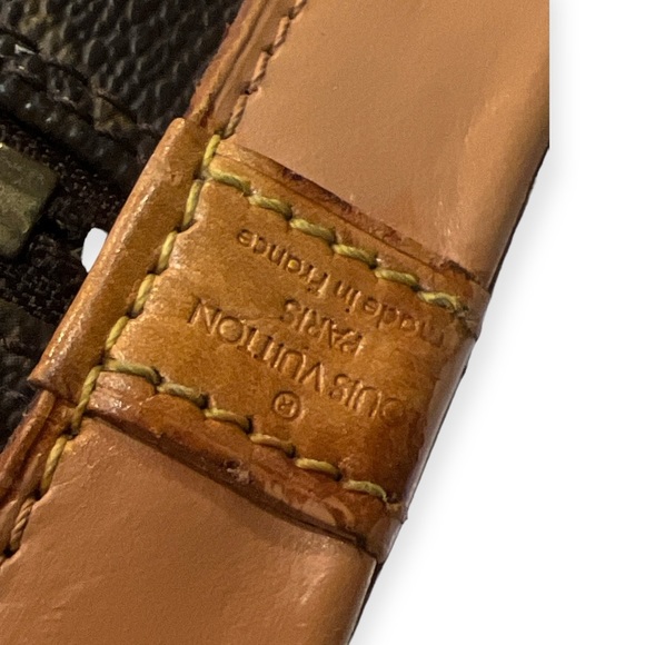 Vintage Louis Vuitton Monogram “Alma” Handbag Width 11x Base 6.5 x H 9” … - Picture 7 of 16